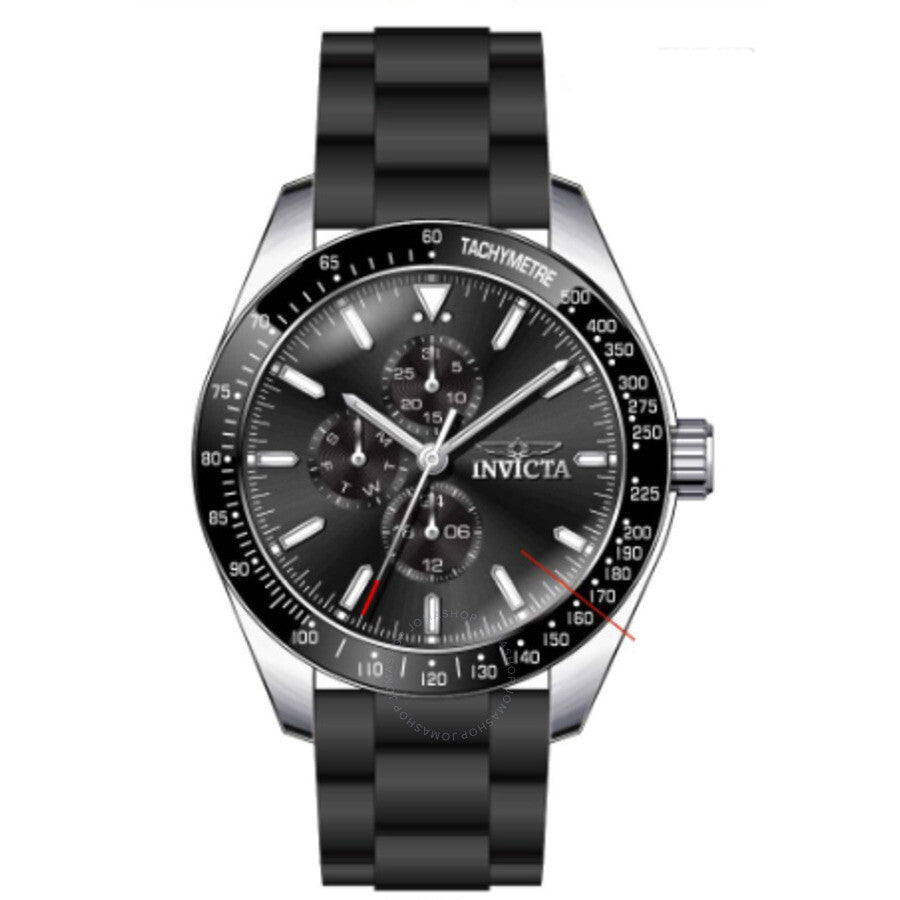 Invicta Aviator Quartz Black Dial Men's Watch 38402 - Dawson Watches #2