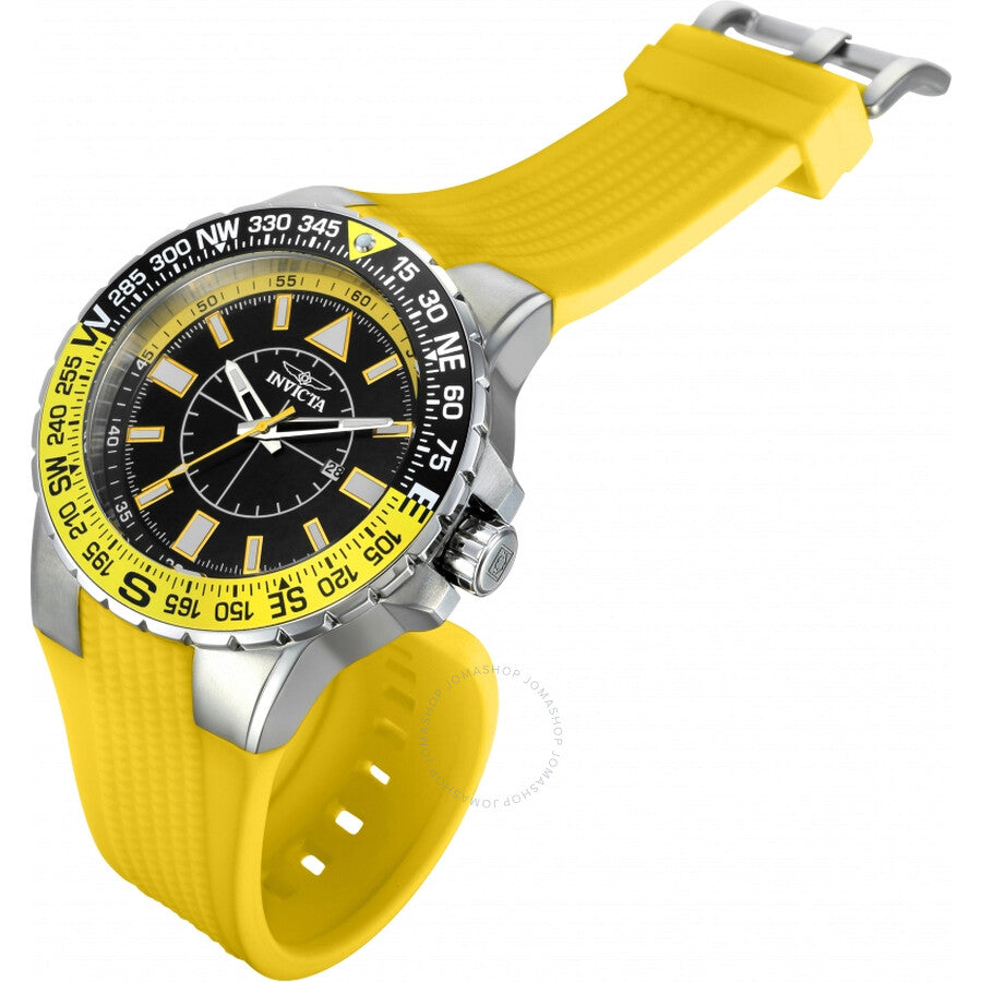Invicta Aviator Quartz Black Dial Men's Watch 36981 - Dawson Watches #2