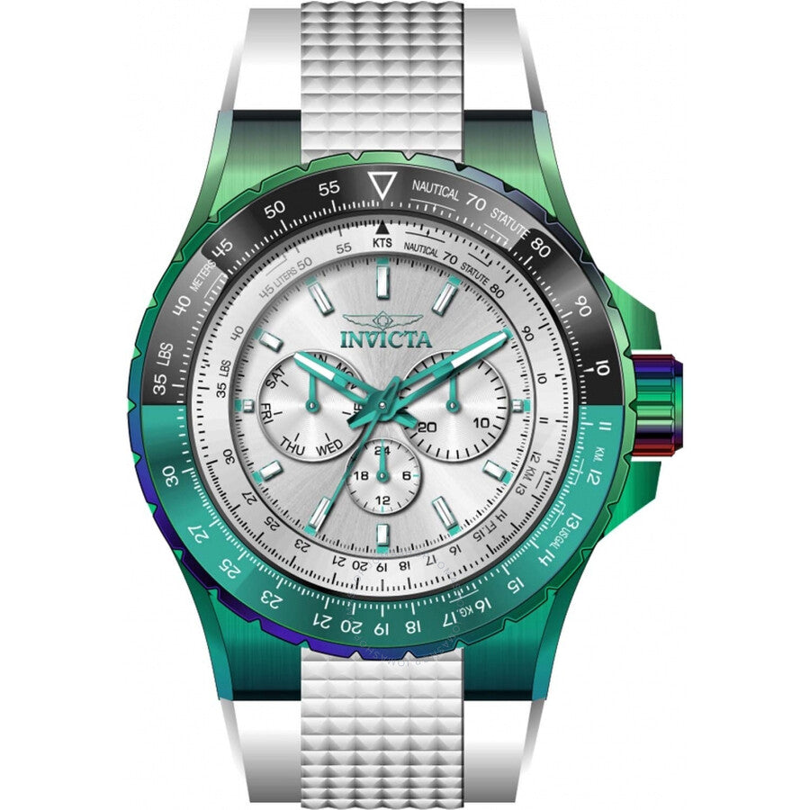 Invicta Aviator Quartz Silver Dial Men's Watch 44611 - Dawson Watches