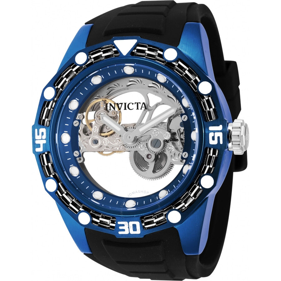 Invicta Bolt Automatic Blue Transparent Dial Men's Watch 44024 - Dawson Watches