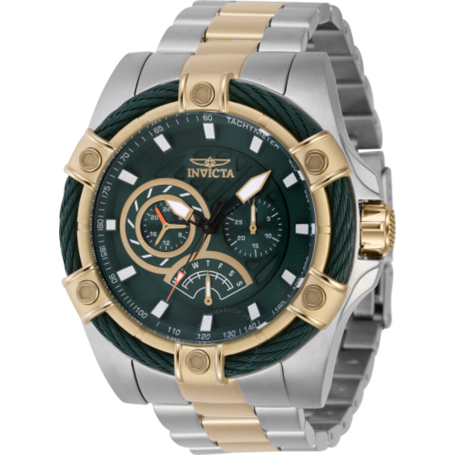 Invicta Bolt GMT Quartz Green Dial Men's Watch 46870 - Dawson Watches
