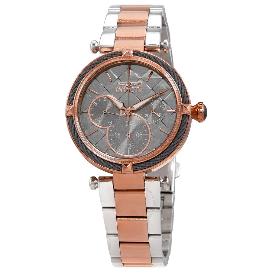 Invicta Bolt Gunmetal Dial Two-tone Ladies Watch 28963 - The Watches Men & Co