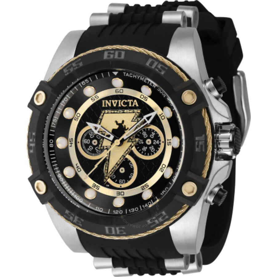 Invicta DC Comics Black Adam Chronograph GMT Quartz Black Dial Men's Watch 41250 - Dawson Watches