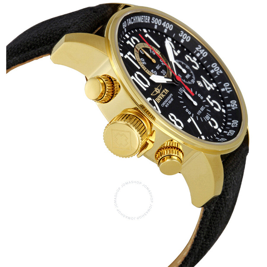 Invicta I-Force Lefty Chronograph Black Dial Gold-tone Lefty Men's Watch 1515 - Dawson Watches #2