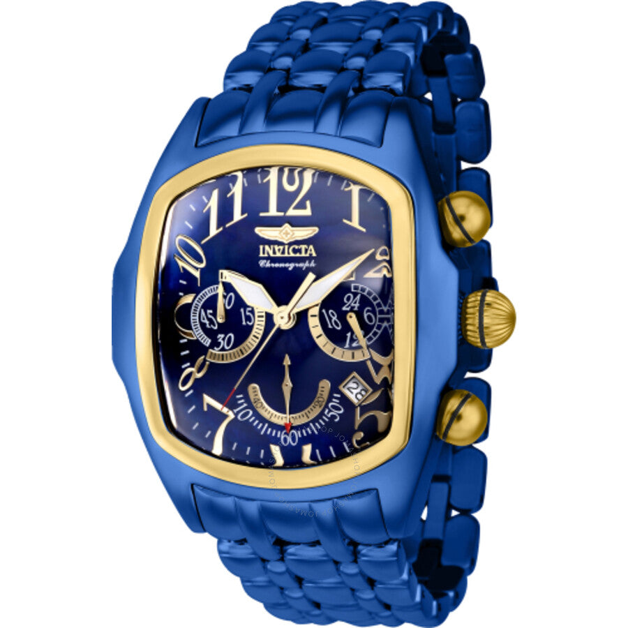 Invicta Lupah Chronograph GMT Quartz Blue Dial Men's Watch 43155 - Dawson Watches