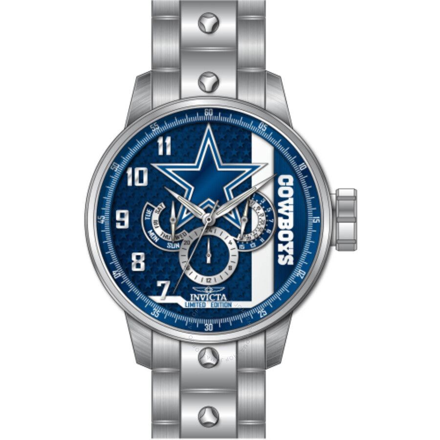 Invicta NFL Dallas Cowboys GMT Quartz Men's Watch 45124 - Dawson Watches