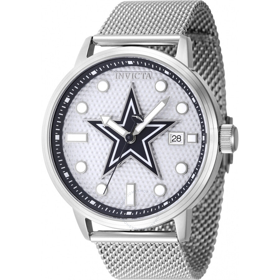 Invicta Nfl Dallas Cowboys Quartz Grey Dial Men's Watch 47968 - Dawson Watches