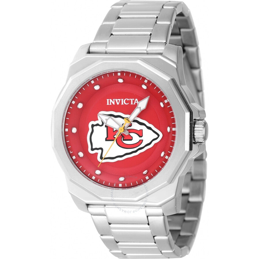 Invicta Nfl Kansas City Chiefs Quartz Red Dial Men's Watch 47928 - Dawson Watches