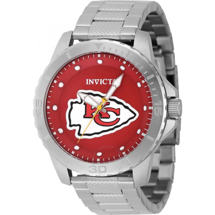 Invicta Nfl Kansas City Chiefs Quartz Red Dial Men's Watch 48089 - Dawson Watches