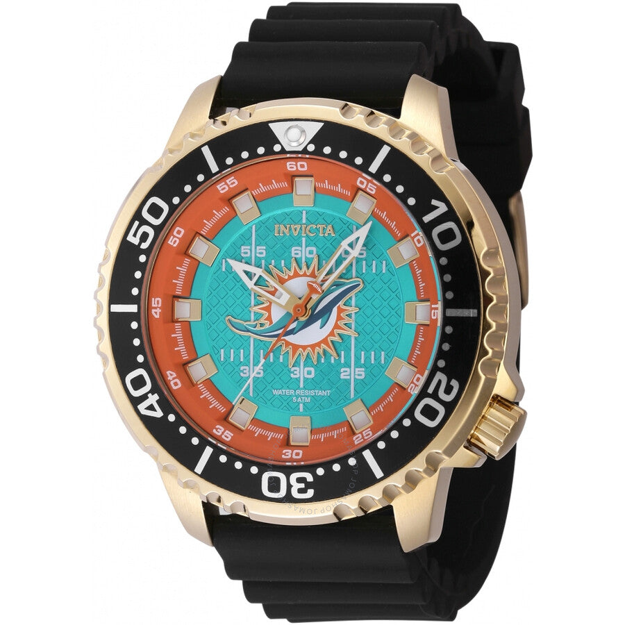 Invicta Nfl Miami Dolphins Quartz Men's Watch 48109 - The Watches Men & Co