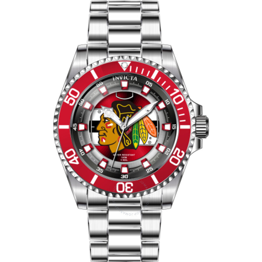 Invicta NHL Chicago Blackhawks Quartz Red Dial Ladies Watch 42203 - Dawson Watches #2