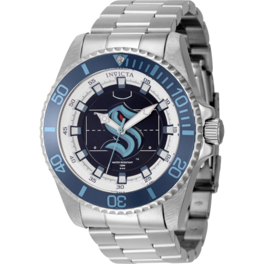 Invicta NHL Seattle Kraken Quartz Blue Dial Men's Watch 42248 - Dawson Watches