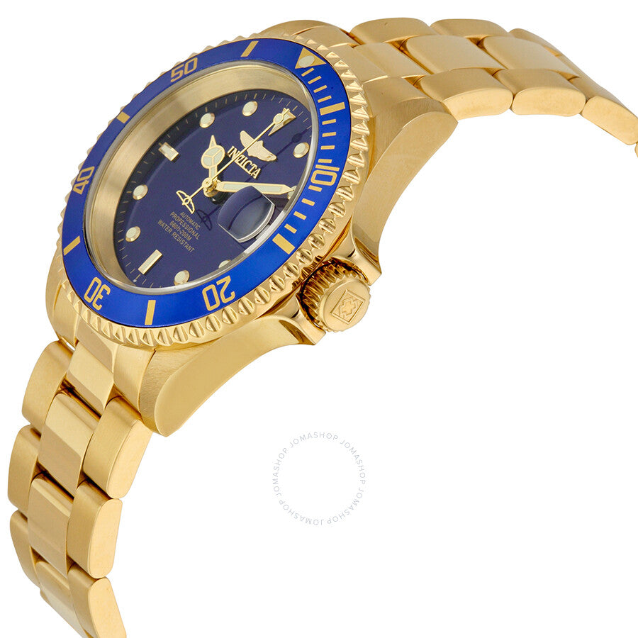 Invicta Pro Diver Automatic Blue Dial Yellow Gold-plated Men's Watch 8930OB - Dawson Watches #2