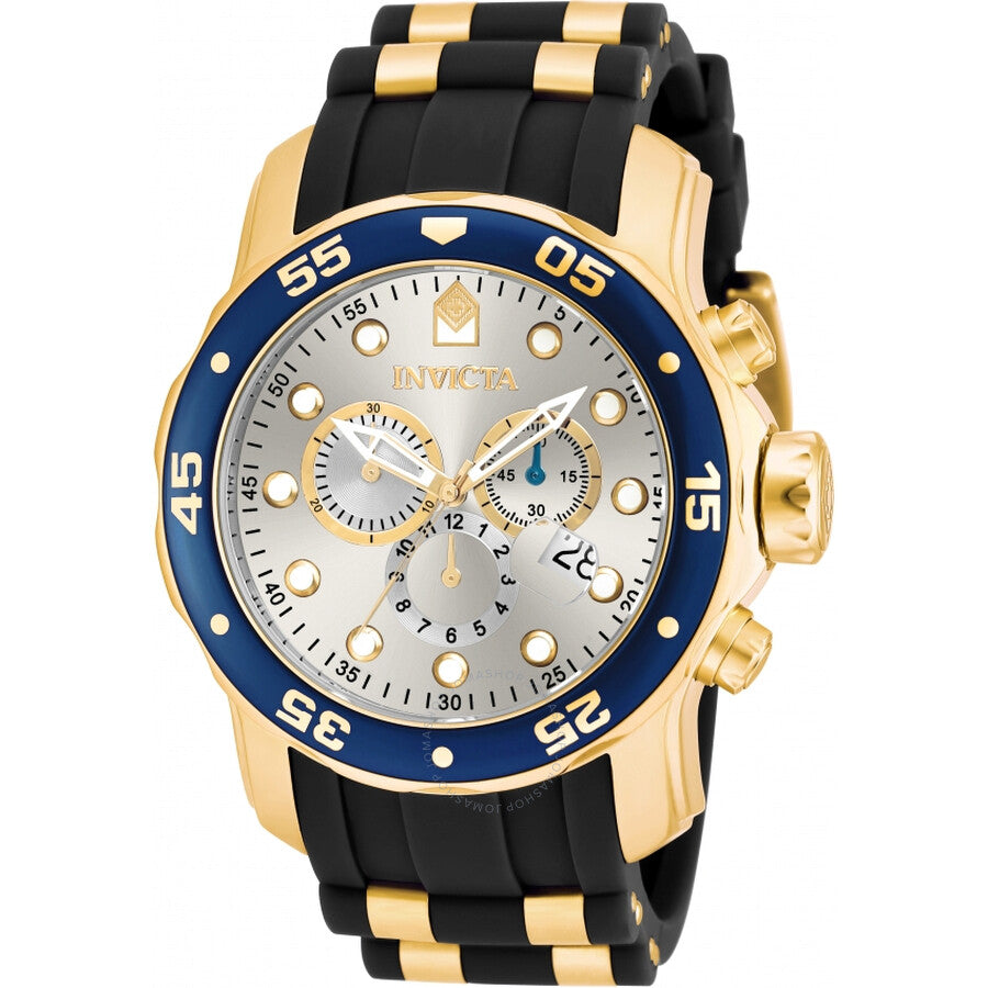 Invicta Pro Diver Chronograph Quartz Silver Dial Men's Watch 17880 - Dawson Watches