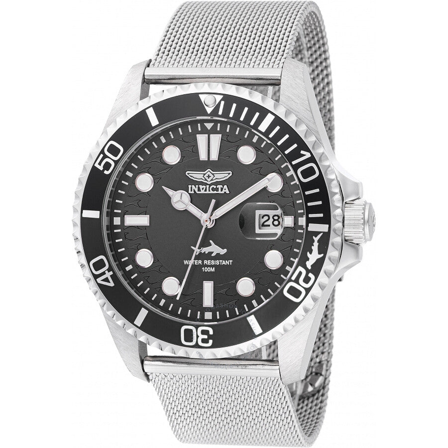 Invicta Pro Diver Quartz Black Dial Men's Watch 47172 - The Watches Men & Co