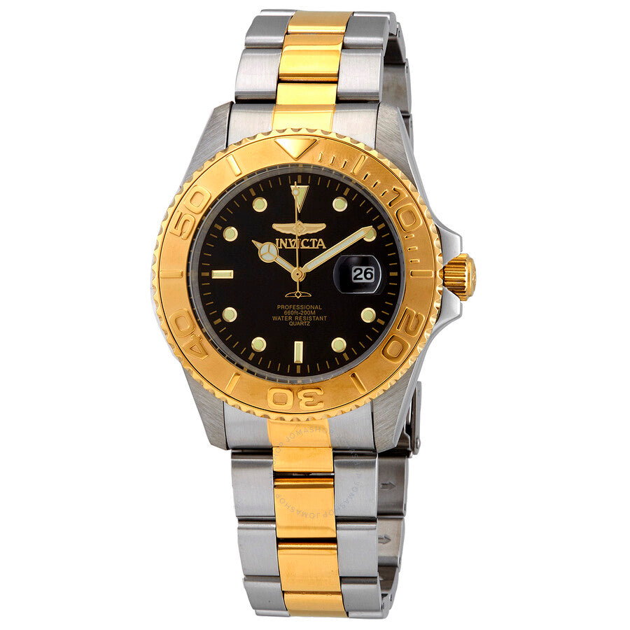 Invicta Pro Diver Quartz Black Dial Two-tone Men's Watch 29948 - The Watches Men & Co