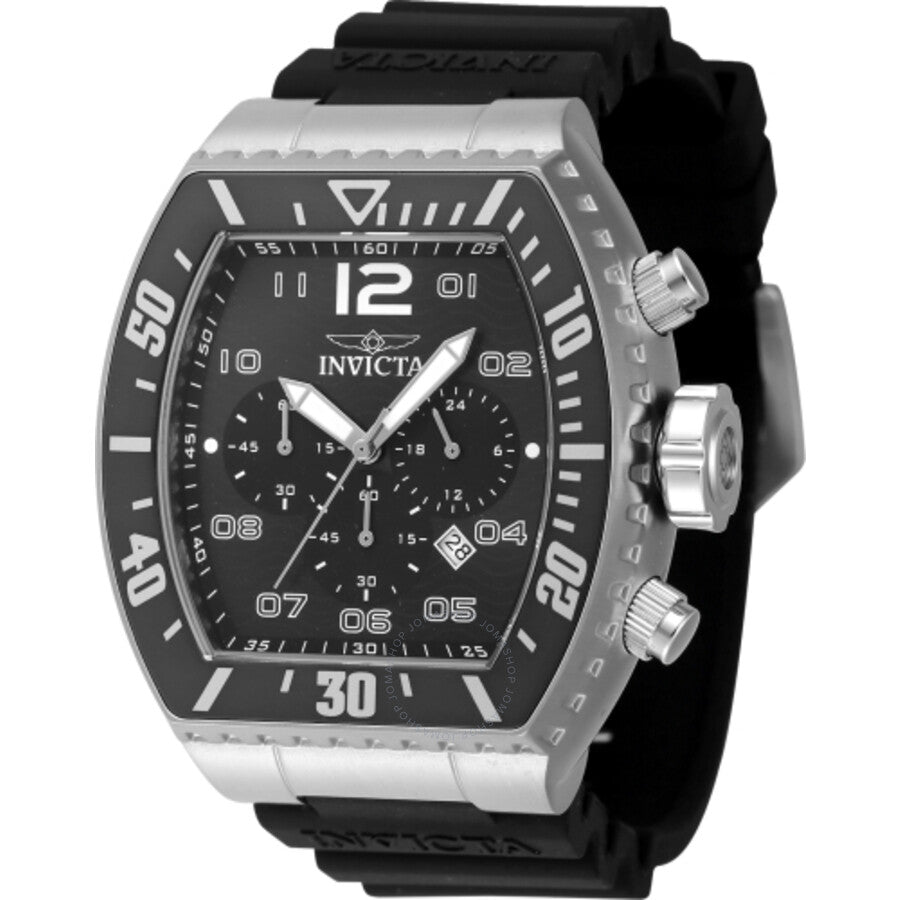 Invicta Pro Diver Zager Exclusive Chronograph GMT Quartz Black Dial Men's Watch 47282 - Dawson Watches