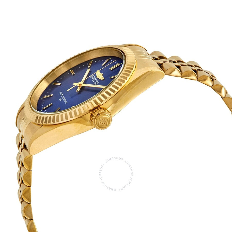 Invicta Specialty Blue Dial Yellow Gold-tone Men's Watch 29386 - Dawson Watches #2