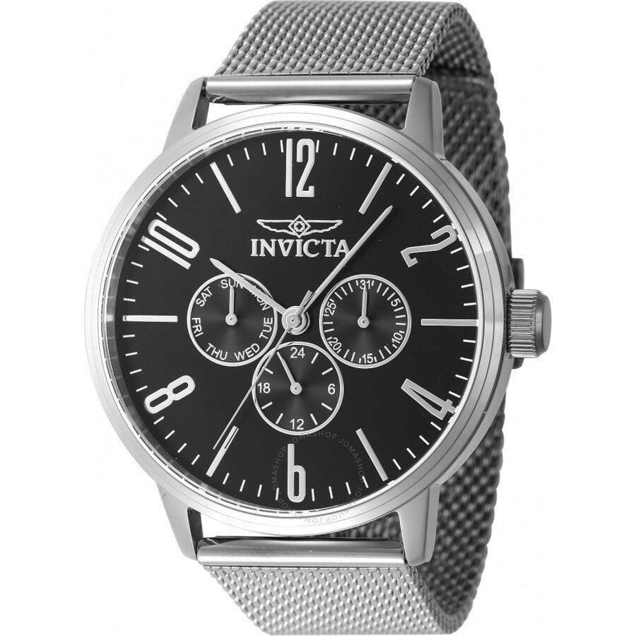 Invicta Specialty GMT Quartz Charcoal Dial Men's Watch 47597 - Dawson Watches