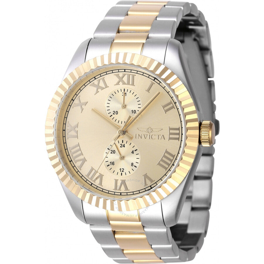 Invicta Specialty GMT Quartz Gold Dial Men's Watch 47428 - The Watches Men & Co