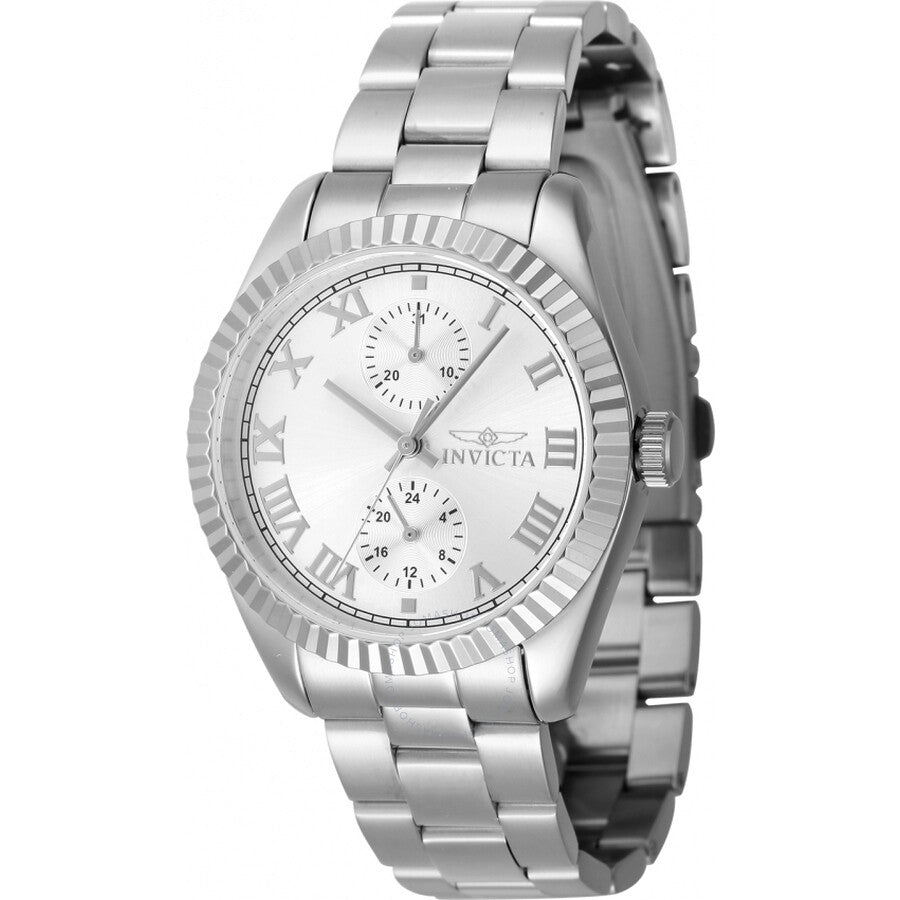 Invicta Specialty GMT Quartz Silver Dial Ladies Watch 47435 - Dawson Watches