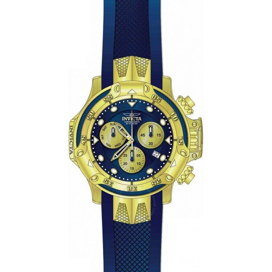 Invicta Subaqua Chronograph Date Day Blue Dial Men's Watch 26966 - Dawson Watches #2