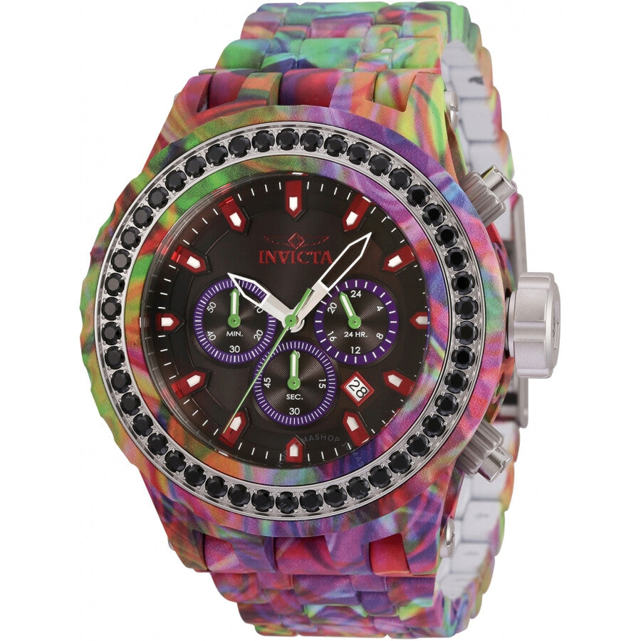 Invicta Subaqua Chronograph GMT Quartz Crystal Black Dial Men's Watch 35433 - Dawson Watches