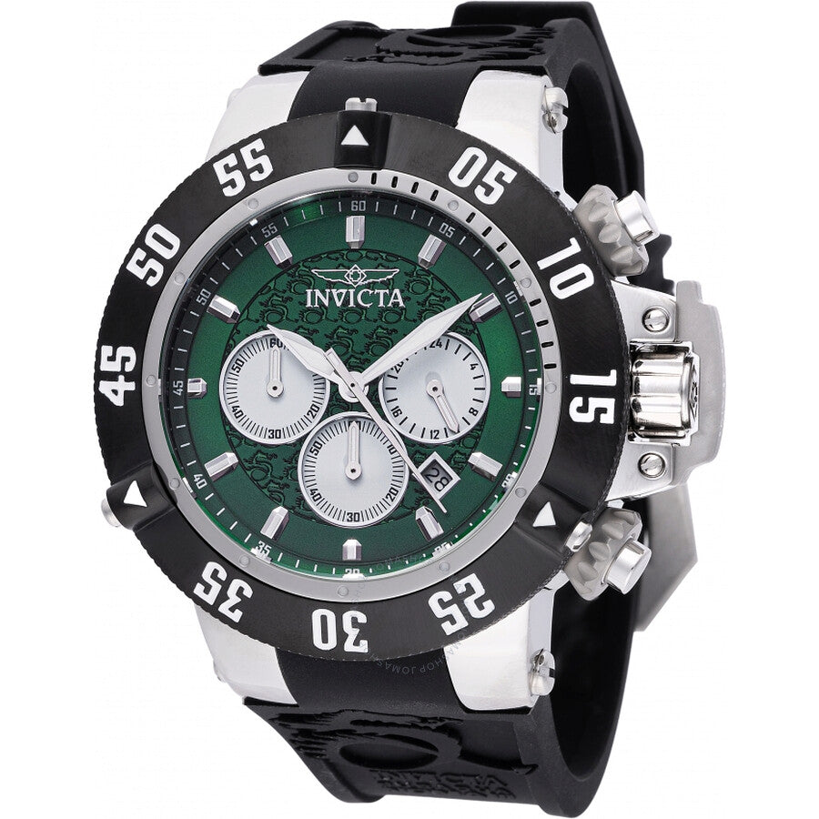 Invicta Subaqua Noma III Chronograph GMT Quartz Green Dial Men's Watch 47329 - Dawson Watches