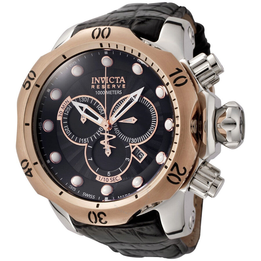 Invicta Venom Black Dial Chronograph Men's Watch 0360 - Dawson Watches