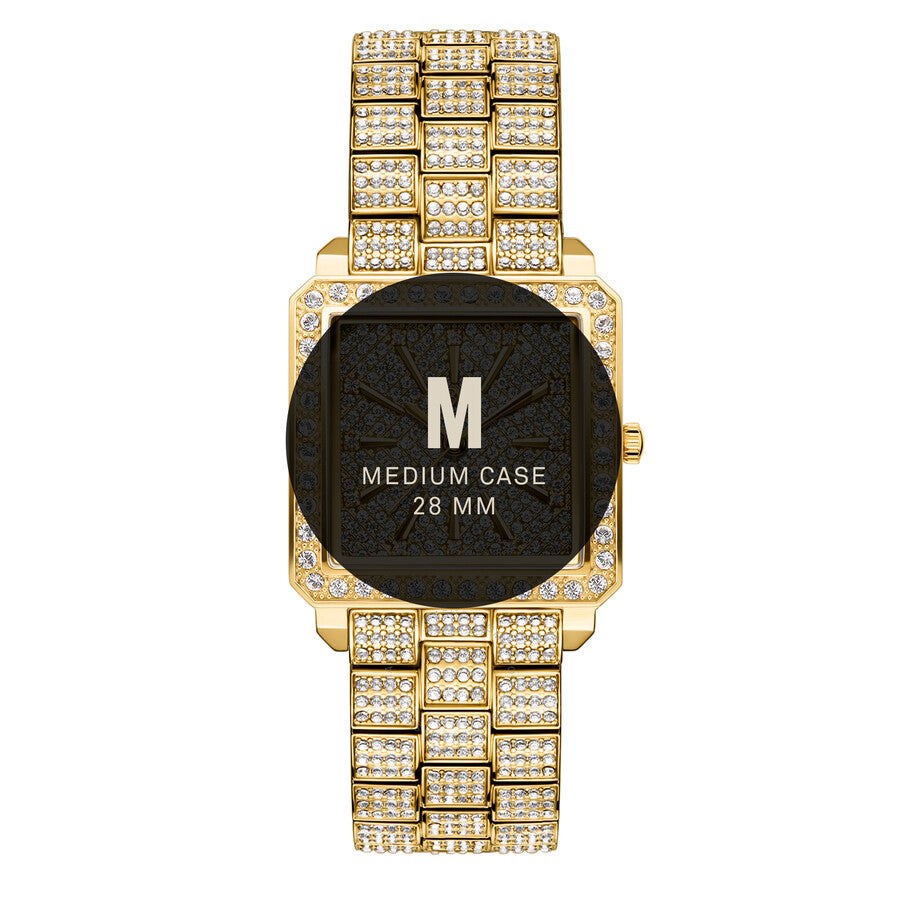 JBW Cristal Quartz Diamond Crystal Gold Dial Ladies Watch#GRANDTIME - Dawson Watches #6