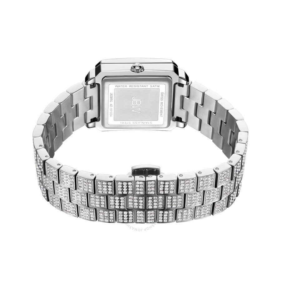 JBW Cristal Quartz Diamond Crystal Silver Dial Ladies Watch J6386C#J6386C - Dawson Watches #6