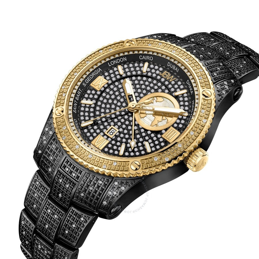 JBW Jet Setter GMT Quartz Black Dial Men's Watch J6370C - Dawson Watches #2