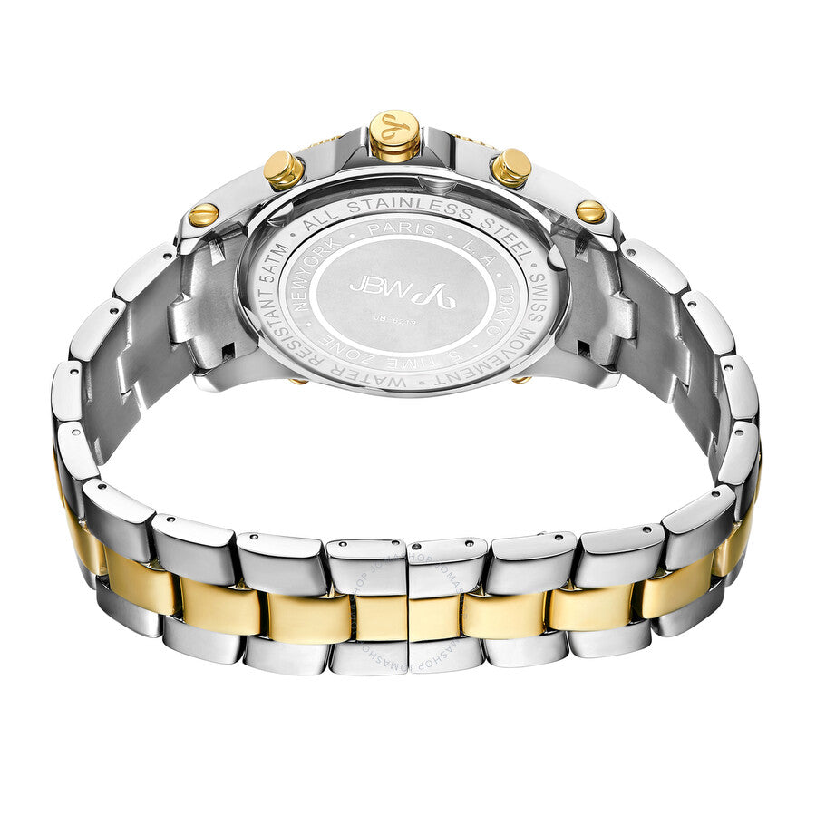 JBW Jet Setter Two-tone Diamond Multiple Time Zone Men's Watch JB-6213-E - Dawson Watches #3