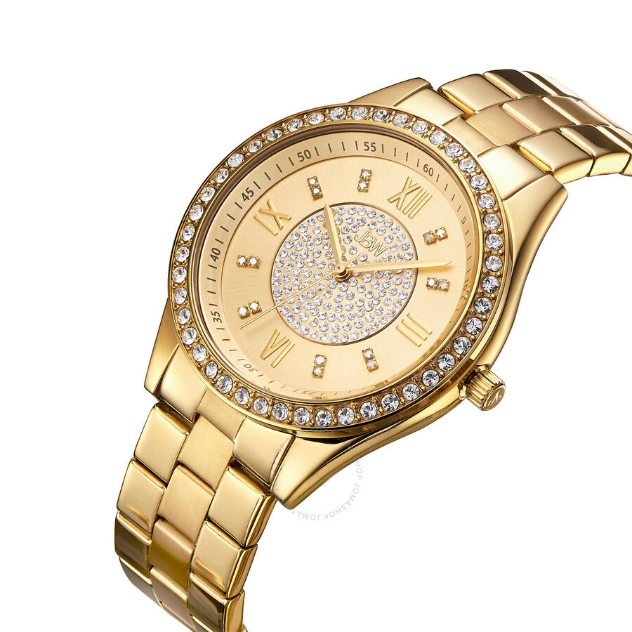 JBW Mondrian Gold Diamond Dial 18kt Gold Plated Stainless Steel Ladies Watch J6303B - Dawson Watches #2