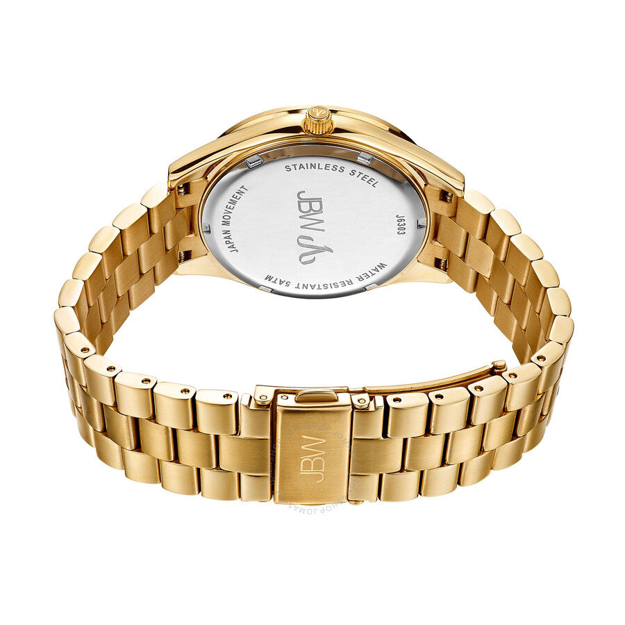 JBW Mondrian Gold Diamond Dial 18kt Gold Plated Stainless Steel Ladies Watch J6303B - Dawson Watches #3