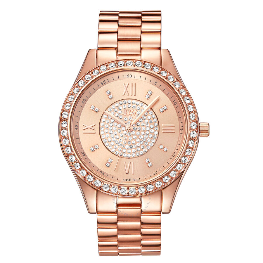 JBW Mondrian Quartz Diamond Crystal Rose Dial Ladies Watch J6303C - Dawson Watches