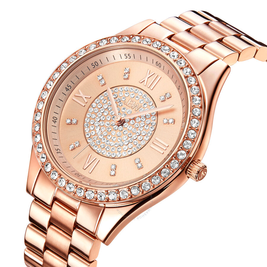 JBW Mondrian Quartz Diamond Crystal Rose Dial Ladies Watch J6303C - Dawson Watches #2