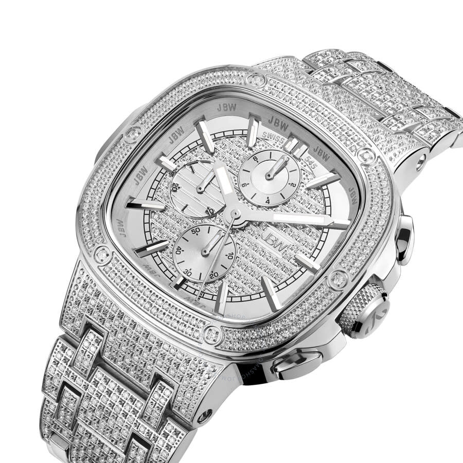JBW Platinum Series Chronograph Silver-tone Dial Men's Watch PS545B - Dawson Watches #2