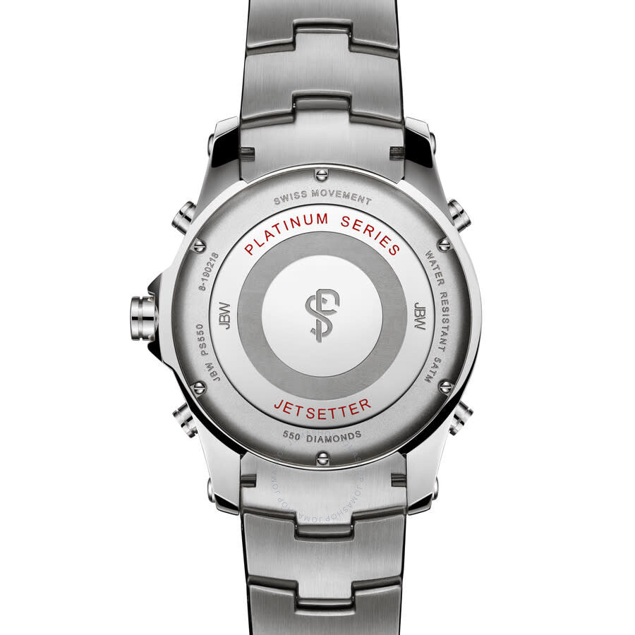 JBW Platinum Series Silver-tone Dial Men's Watch PS550B - Dawson Watches #3