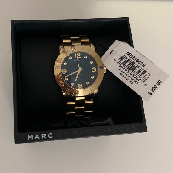 Marc By Marc Jacobs Amy watch in original black branded box with price tag