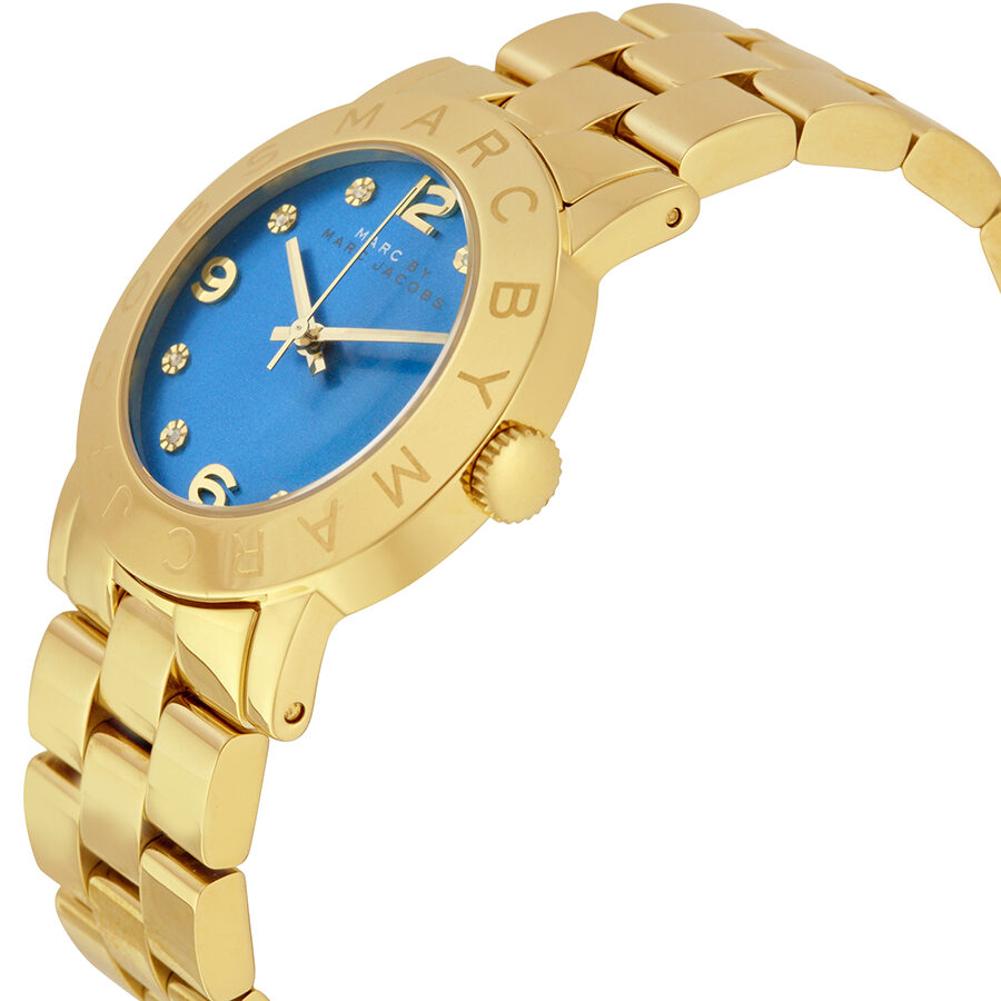 Marc by Marc Jacobs Amy Blue Dial Gold-tone Ladies Watch MBM3303 - BigDaddy Watches #2