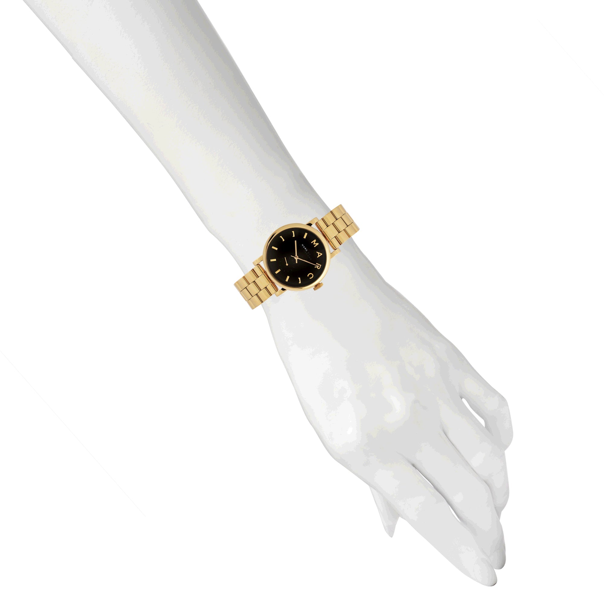 Marc Jacobs Watches Baker Black Dial Gold 36mm Ladies Watch MBM3355