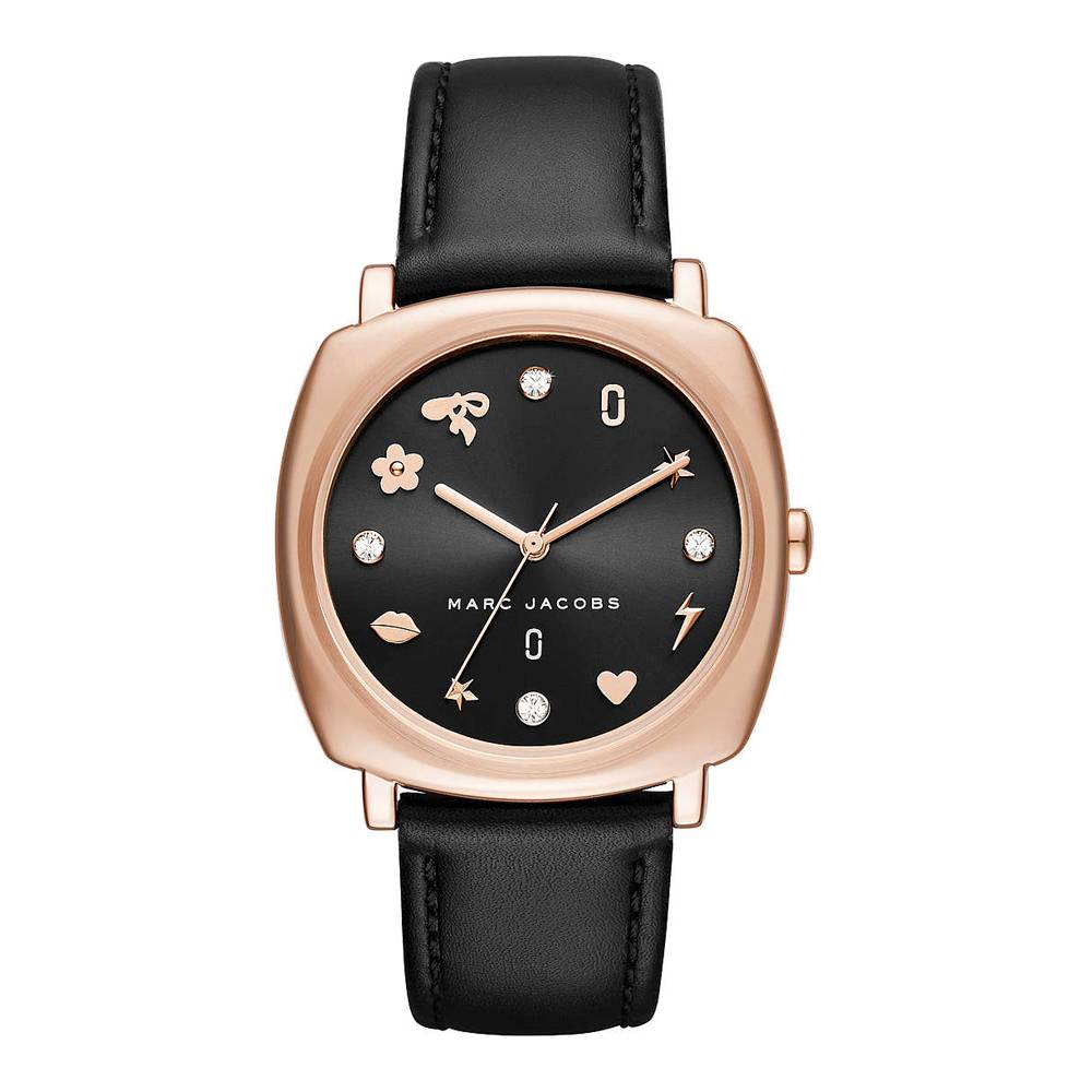 Marc Jacobs Mandy Black Dial Rose Gold Women Women's Watch - MJ1565