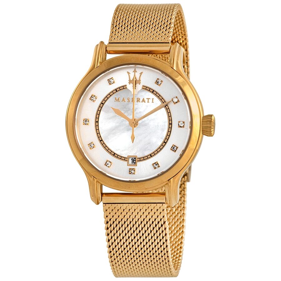 Maserati Epoca Diamond Mother of Pearl Dial Ladies Watch R8853118502 - The Watches Men & CO