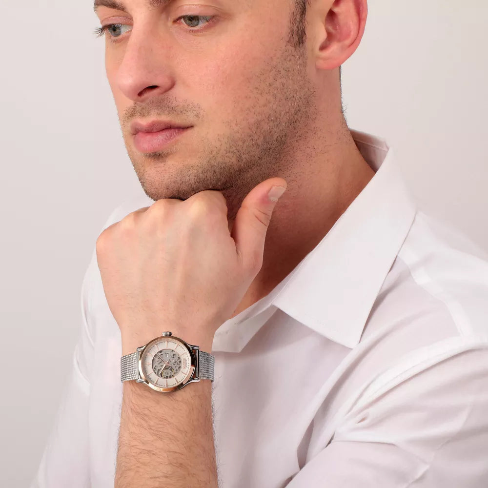 Maserati Epoca Automatic Silver Men's Mesh Watch R8823118001