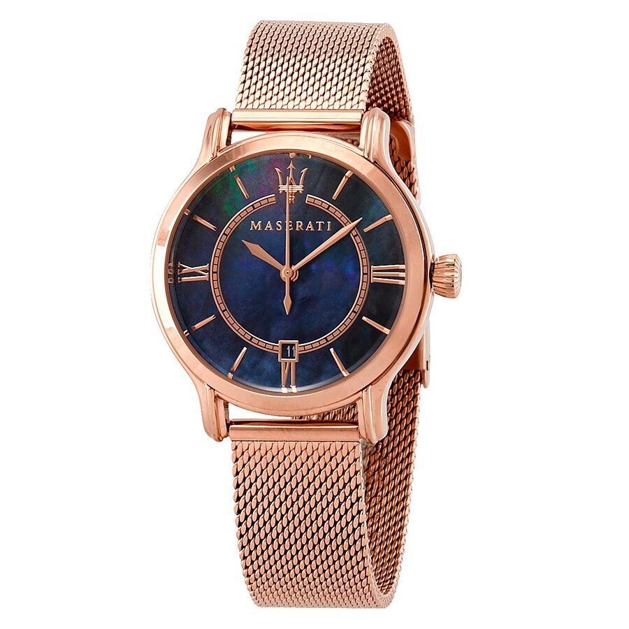 Maserati Epoca Blue Mother of Pearl Dial Women's Watch - R8853118503