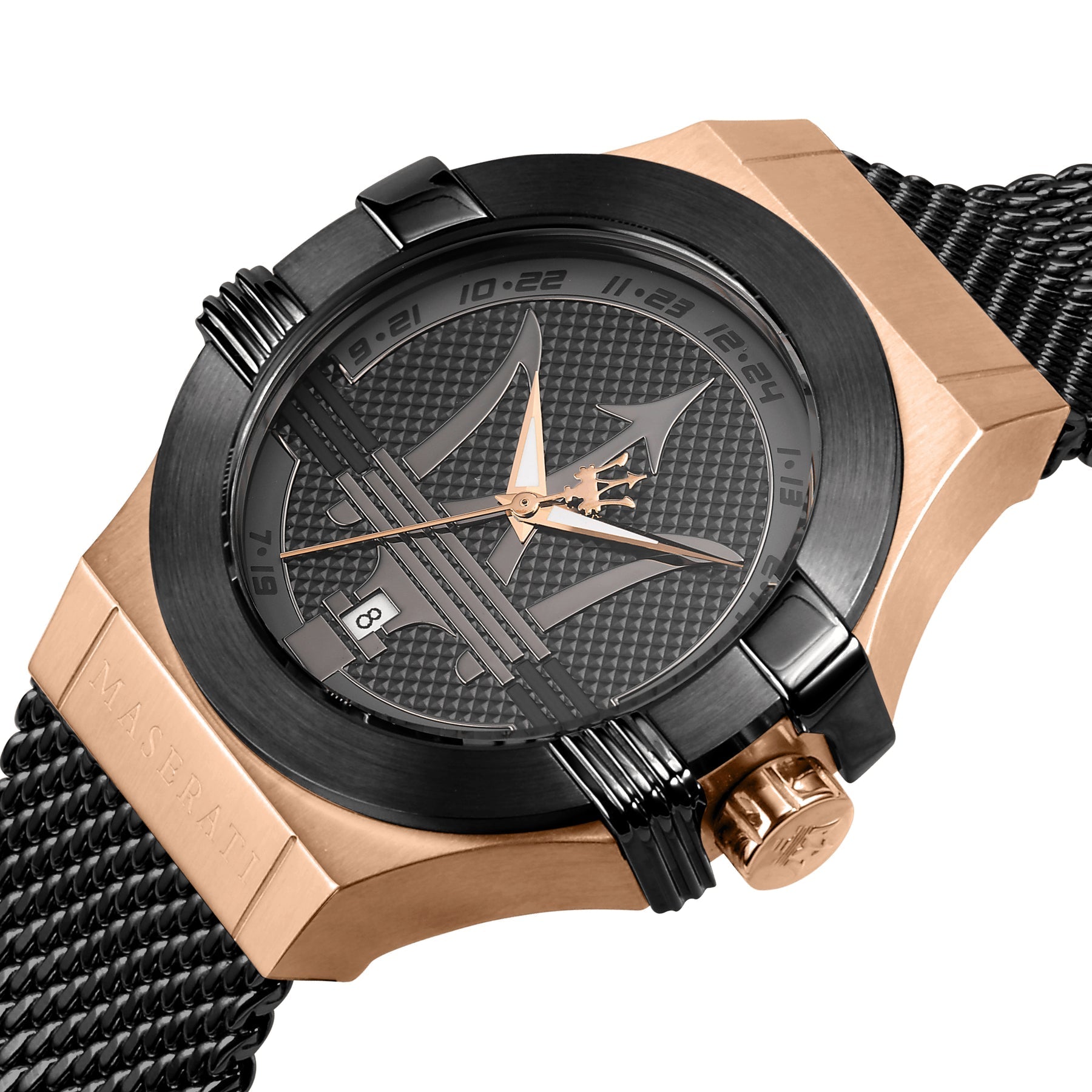 Maserati Potenza Black Mesh Bracelet R8853108010 - The Watches Men & CO #2
