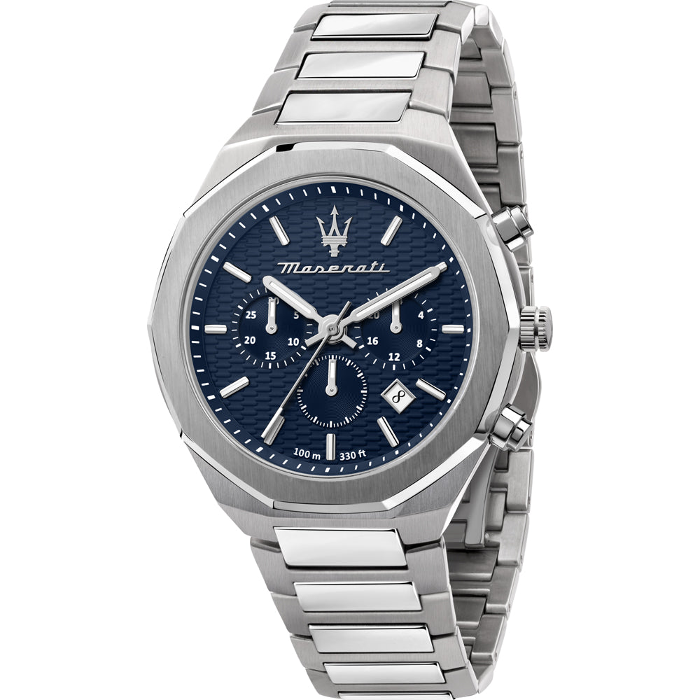Maserati Stile Chronograph Silver Watch R8873642006