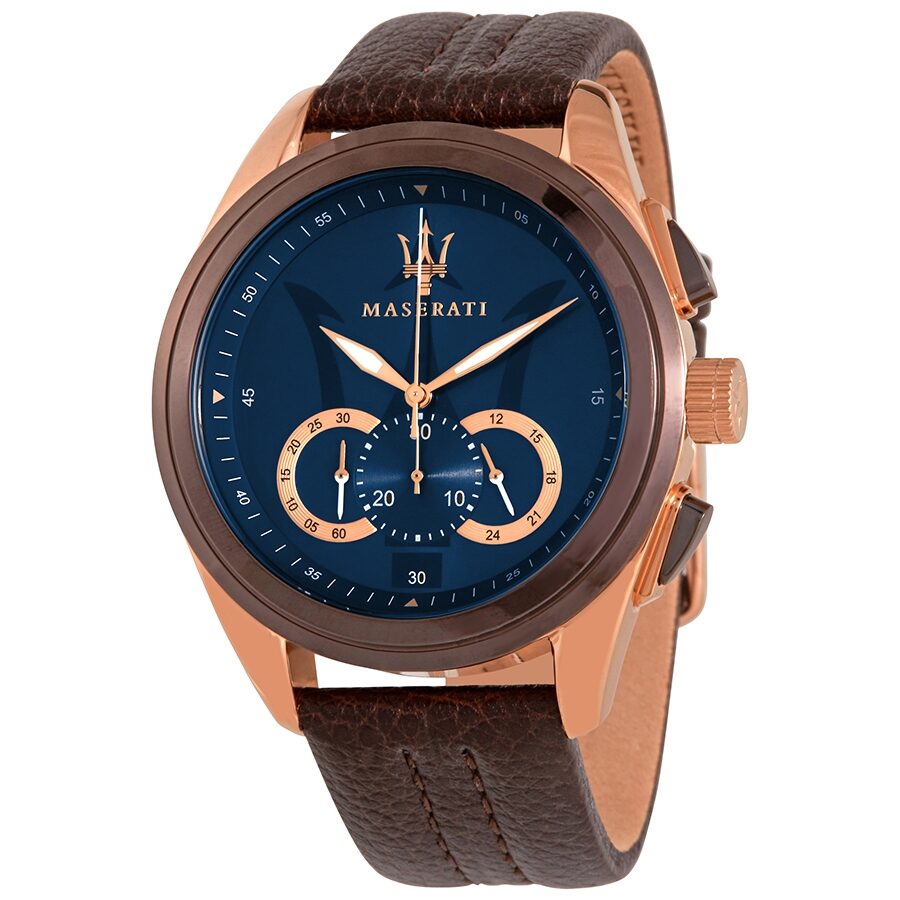 Maserati Traguardo Chronograph Blue Dial Men's Watch R8871612024 - BigDaddy Watches