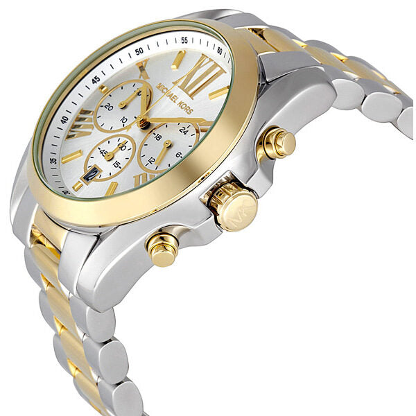 Michael Kors Bradshaw Chronograph Silver and Gold-tone Watch MK5627